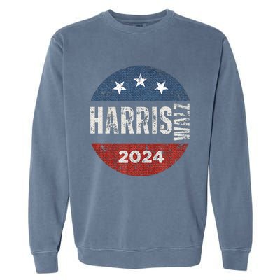 Harris Waltz 2024 Election Kamala Harris Tim Waltz 2024 Garment-Dyed Sweatshirt