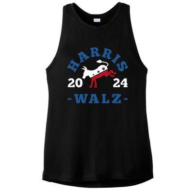 Harris Waltz 2024 Election Kamala Harris Tim Waltz 2024 Ladies PosiCharge Tri-Blend Wicking Tank