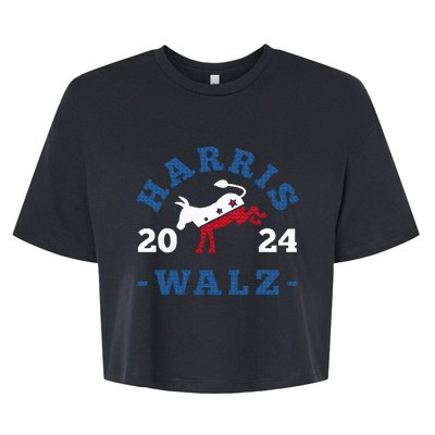 Harris Waltz 2024 Election Kamala Harris Tim Waltz 2024 Bella+Canvas Jersey Crop Tee