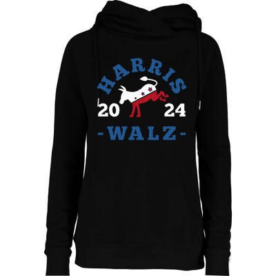 Harris Waltz 2024 Election Kamala Harris Tim Waltz 2024 Womens Funnel Neck Pullover Hood