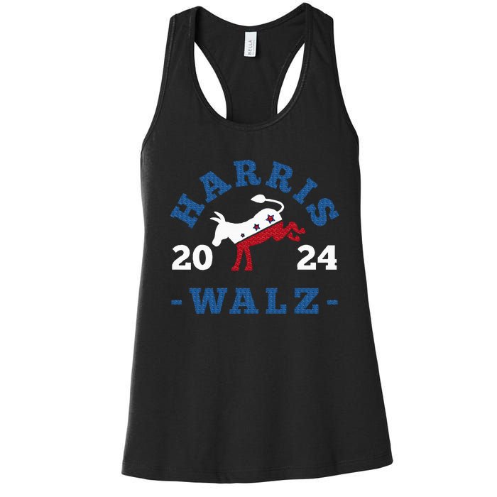 Harris Waltz 2024 Election Kamala Harris Tim Waltz 2024 Women's Racerback Tank