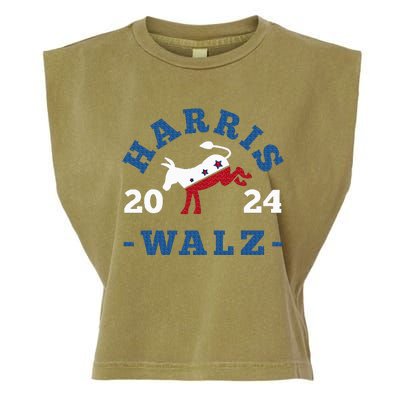 Harris Waltz 2024 Election Kamala Harris Tim Waltz 2024 Garment-Dyed Women's Muscle Tee