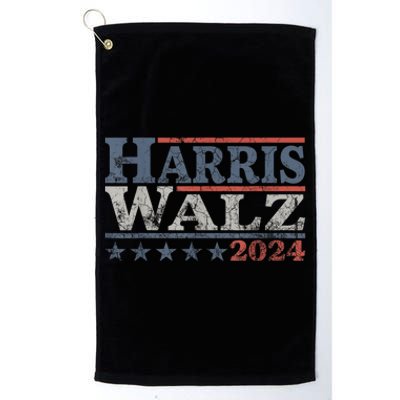 Harris Waltz 2024 Election Kamala Harris Tim Waltz 2024 Platinum Collection Golf Towel