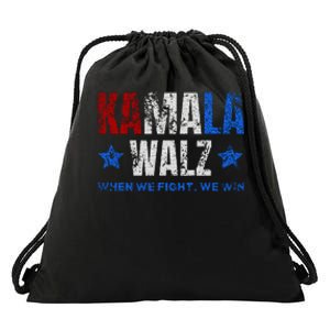 Harris Walz 2024 Election Kamala Harris Tim Waltz 2024 Drawstring Bag