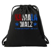 Harris Walz 2024 Election Kamala Harris Tim Waltz 2024 Drawstring Bag