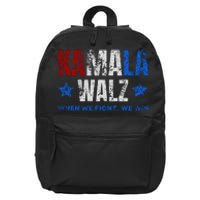 Harris Walz 2024 Election Kamala Harris Tim Waltz 2024 16 in Basic Backpack