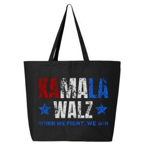 Harris Walz 2024 Election Kamala Harris Tim Waltz 2024 25L Jumbo Tote