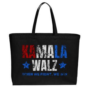 Harris Walz 2024 Election Kamala Harris Tim Waltz 2024 Cotton Canvas Jumbo Tote