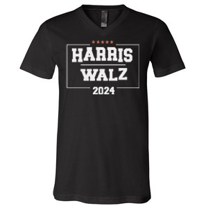 Harris Walz 2024 Campaign For President Harris Waltz 24 V-Neck T-Shirt