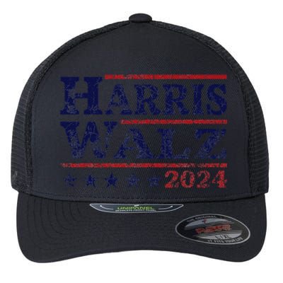 Harris Walz 24 Election Kamala Harris Tim Waltz 24 Flexfit Unipanel Trucker Cap