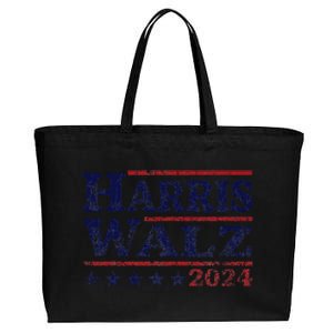 Harris Walz 24 Election Kamala Harris Tim Waltz 24 Cotton Canvas Jumbo Tote