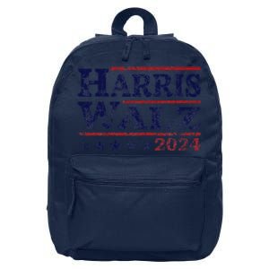 Harris Walz 24 Election Kamala Harris Tim Waltz 24 16 in Basic Backpack