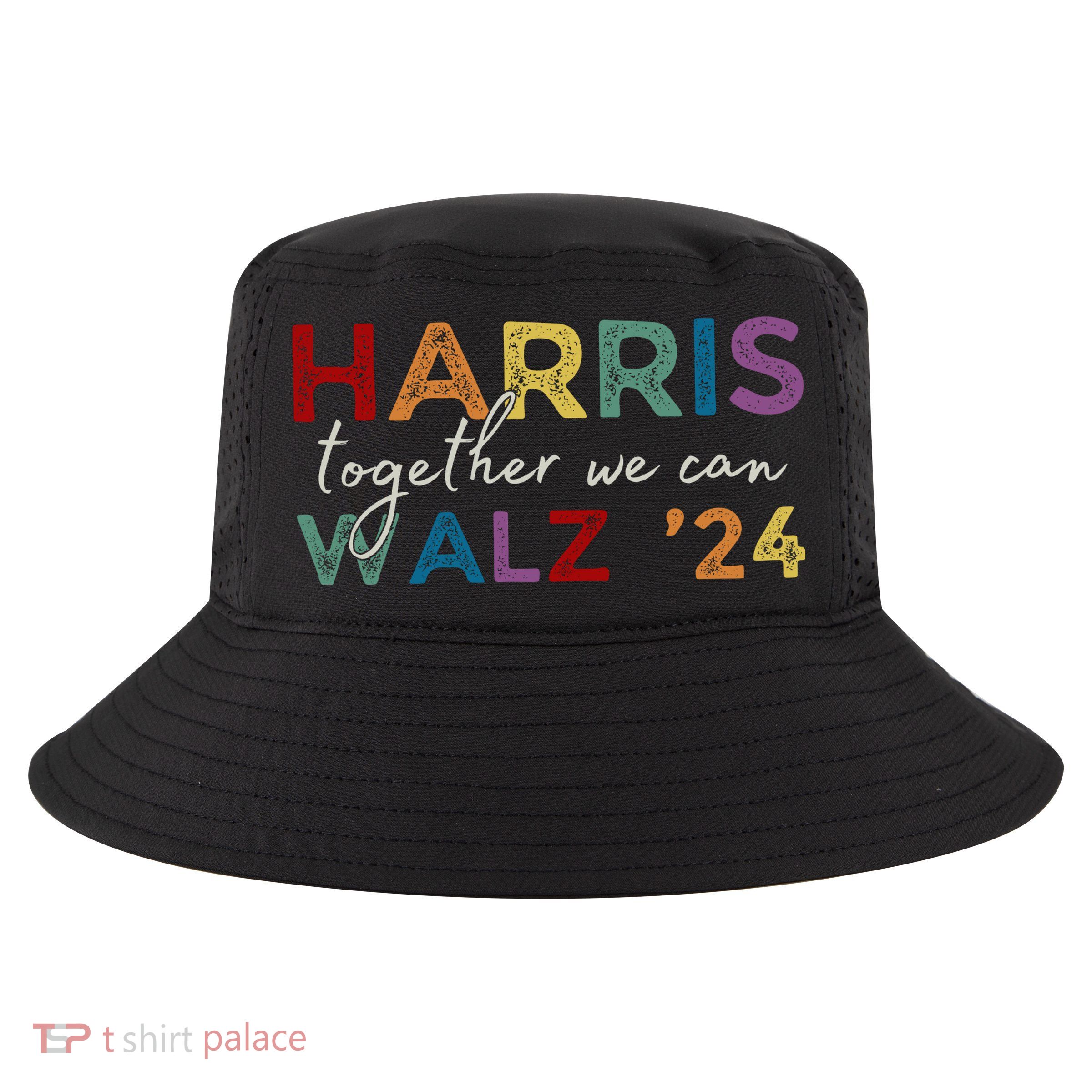 Harris Walz 24 Together We Can Cool Comfort Performance Bucket Hat