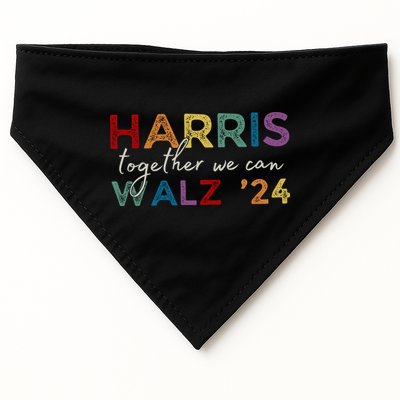 Harris Walz 24 Together We Can USA-Made Doggie Bandana