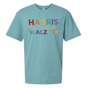 Harris Walz 24 Together We Can Sueded Cloud Jersey T-Shirt