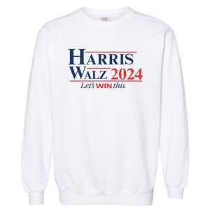 Harris Walz 2024 Kamala Harris Tim Walz President Garment-Dyed Sweatshirt