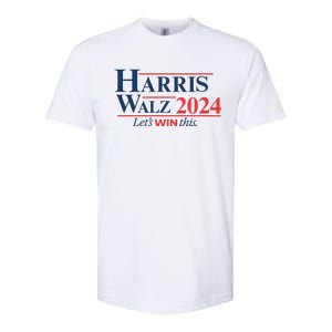 Harris Walz 2024 Kamala Harris Tim Walz President Softstyle CVC T-Shirt