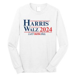 Harris Walz 2024 Kamala Harris Tim Walz President Long Sleeve Shirt