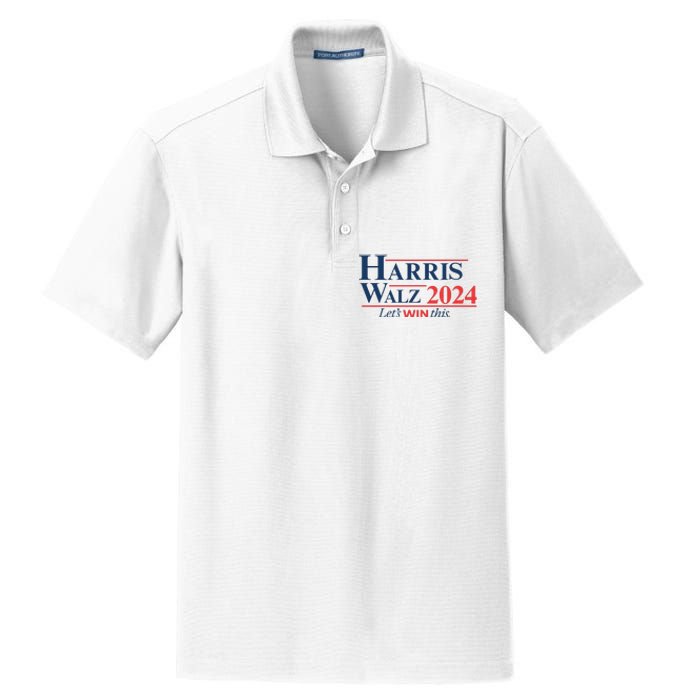 Harris Walz 2024 Kamala Harris Tim Walz President Dry Zone Grid Polo