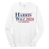 Harris Walz 2024 Kamala Harris Tim Walz President Tall Long Sleeve T-Shirt