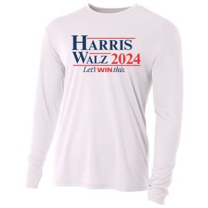 Harris Walz 2024 Kamala Harris Tim Walz President Cooling Performance Long Sleeve Crew