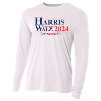 Harris Walz 2024 Kamala Harris Tim Walz President Cooling Performance Long Sleeve Crew