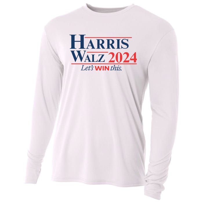 Harris Walz 2024 Kamala Harris Tim Walz President Cooling Performance Long Sleeve Crew