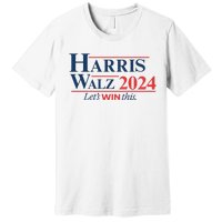 Harris Walz 2024 Kamala Harris Tim Walz President Premium T-Shirt