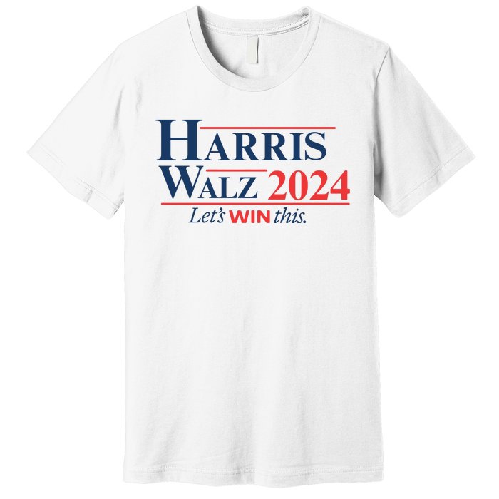 Harris Walz 2024 Kamala Harris Tim Walz President Premium T-Shirt