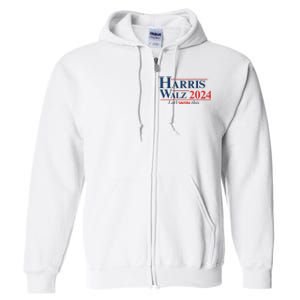 Harris Walz 2024 Kamala Harris Tim Walz President Full Zip Hoodie