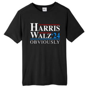 Harris Walz 2024 Obviously Kamala Harris Tim Waltz Tall Fusion ChromaSoft Performance T-Shirt