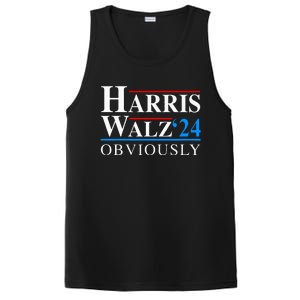 Harris Walz 2024 Obviously Kamala Harris Tim Waltz PosiCharge Competitor Tank