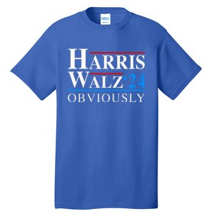 Harris Walz 2024 Obviously Kamala Harris Tim Waltz Tall T-Shirt