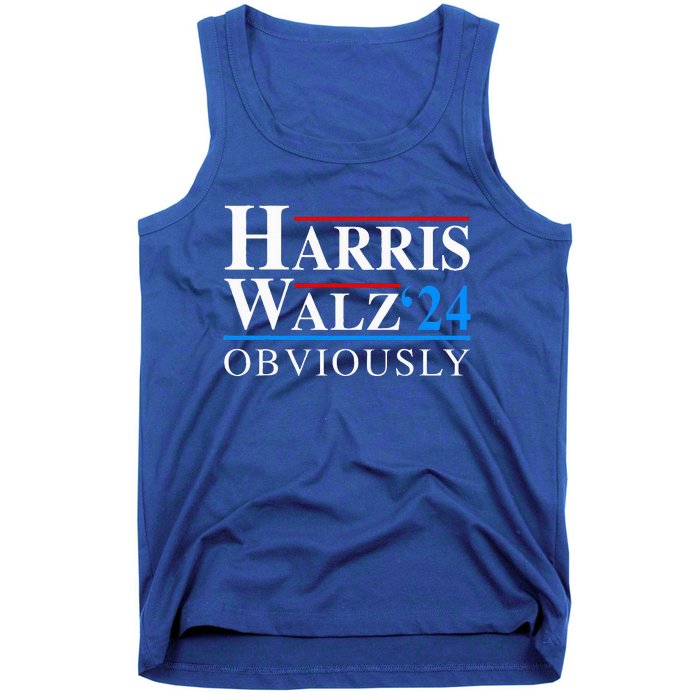 Harris Walz 2024 Obviously Kamala Harris Tim Waltz Tank Top