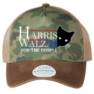 Harris Waltz 2024 For The People Cat Lady Kamala Harris 2024 Legacy Tie Dye Trucker Hat