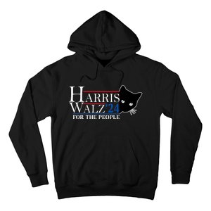 Harris Waltz 2024 For The People Cat Lady Kamala Harris 2024 Hoodie