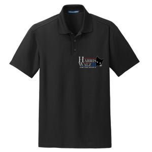 Harris Waltz 2024 For The People Cat Lady Kamala Harris 2024 Dry Zone Grid Polo