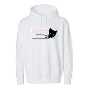 Harris Waltz 2024 For The People Cat Lady Kamala Harris 2024 Garment-Dyed Fleece Hoodie