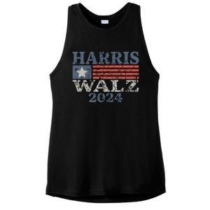 Harris Waltz 2024 Election Kamala Harris Tim Waltz 2024 Ladies PosiCharge Tri-Blend Wicking Tank