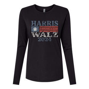 Harris Waltz 2024 Election Kamala Harris Tim Waltz 2024 Womens Cotton Relaxed Long Sleeve T-Shirt