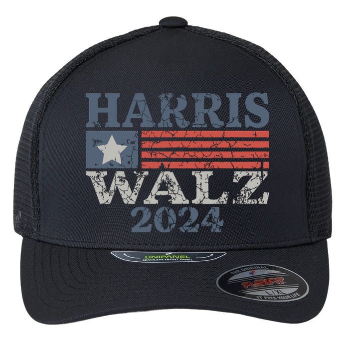 Harris Waltz 2024 Election Kamala Harris Tim Waltz 2024 Flexfit Unipanel Trucker Cap