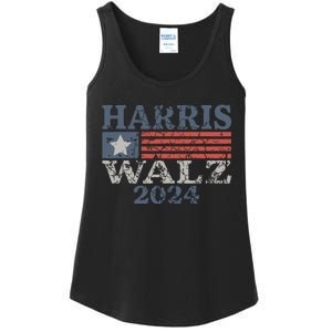 Harris Waltz 2024 Election Kamala Harris Tim Waltz 2024 Ladies Essential Tank