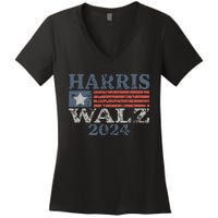 Harris Waltz 2024 Election Kamala Harris Tim Waltz 2024 Women's V-Neck T-Shirt