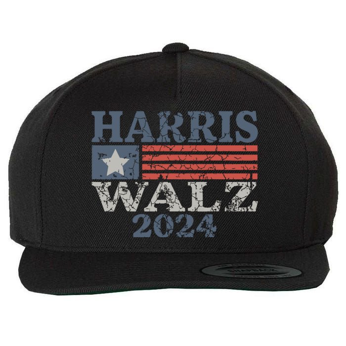 Harris Waltz 2024 Election Kamala Harris Tim Waltz 2024 Wool Snapback Cap