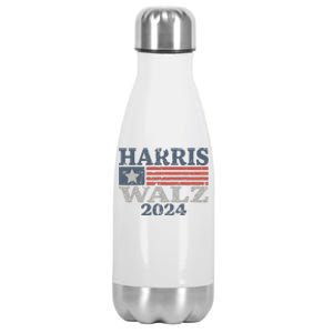 Harris Waltz 2024 Election Kamala Harris Tim Waltz 2024 Stainless Steel Insulated Water Bottle