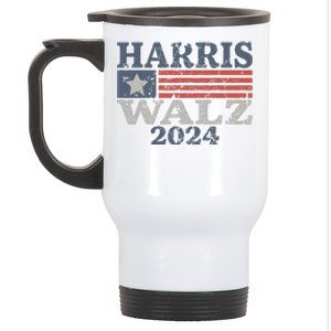 Harris Waltz 2024 Election Kamala Harris Tim Waltz 2024 Stainless Steel Travel Mug