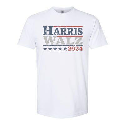 Harris Waltz 2024 Election Kamala Harris Tim Waltz 2024 Softstyle CVC T-Shirt