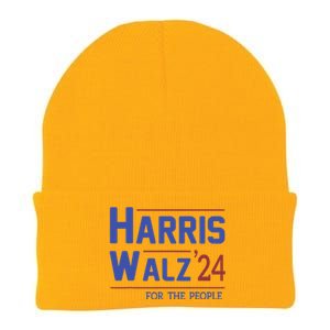 Harris Walz 2024 President American Flag Kamala Harris Waltz Knit Cap Winter Beanie