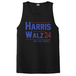 Harris Walz 2024 President American Flag Kamala Harris Waltz PosiCharge Competitor Tank