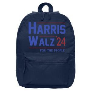 Harris Walz 2024 President American Flag Kamala Harris Waltz 16 in Basic Backpack